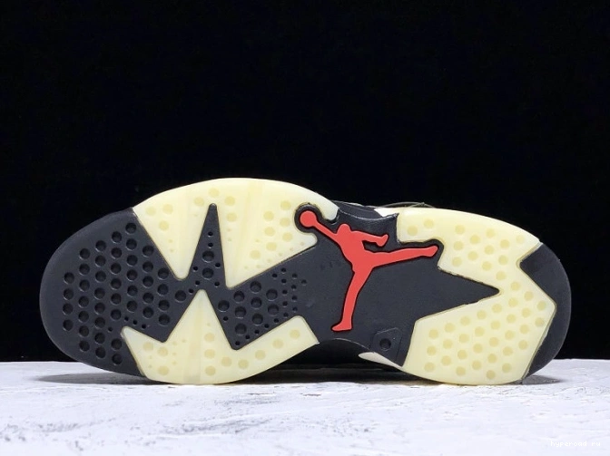 Olive x Jordan Scott 6 Air CN1084-200 Medium Travis 0629